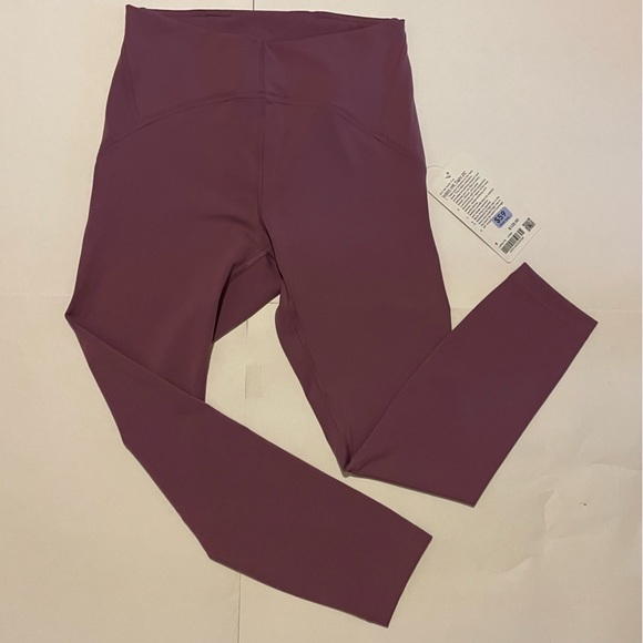 NWT Lululemon Instill High-Rise 25” Tight Leggings Vivid Plum Sz 8 Yoga Lycra - Picture 4 of 6